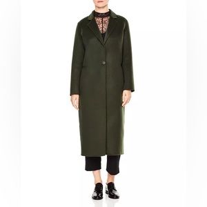 Sandro Long Green Coat